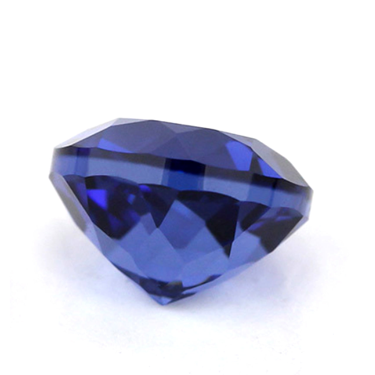 Blue Sapphire Round Cut in Created Grade GEM | Lab Stone