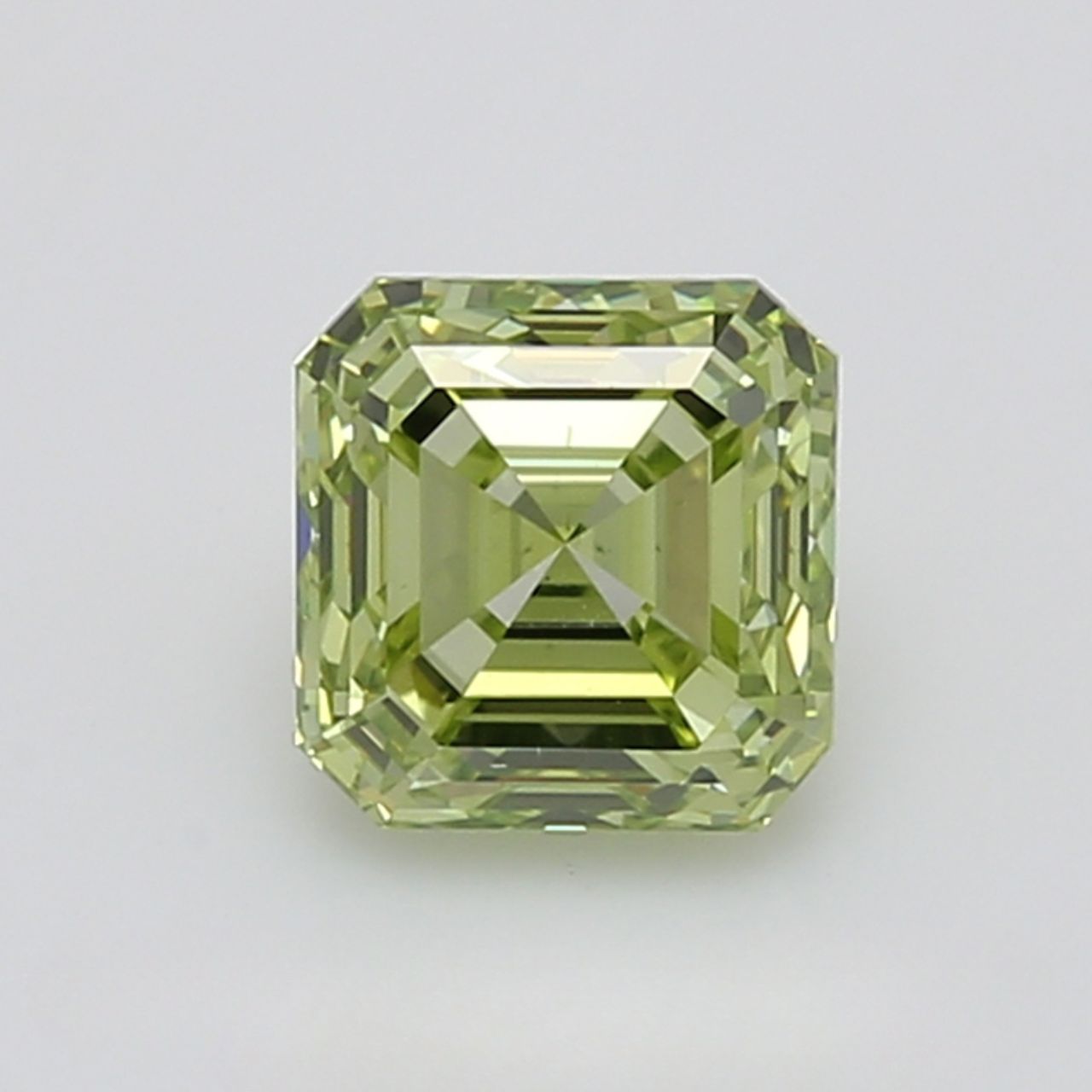 GIA Certified 1.51 Carat Emerald Cut Diamond - Fancy Intense Yellow-Green - Enhanced Color
