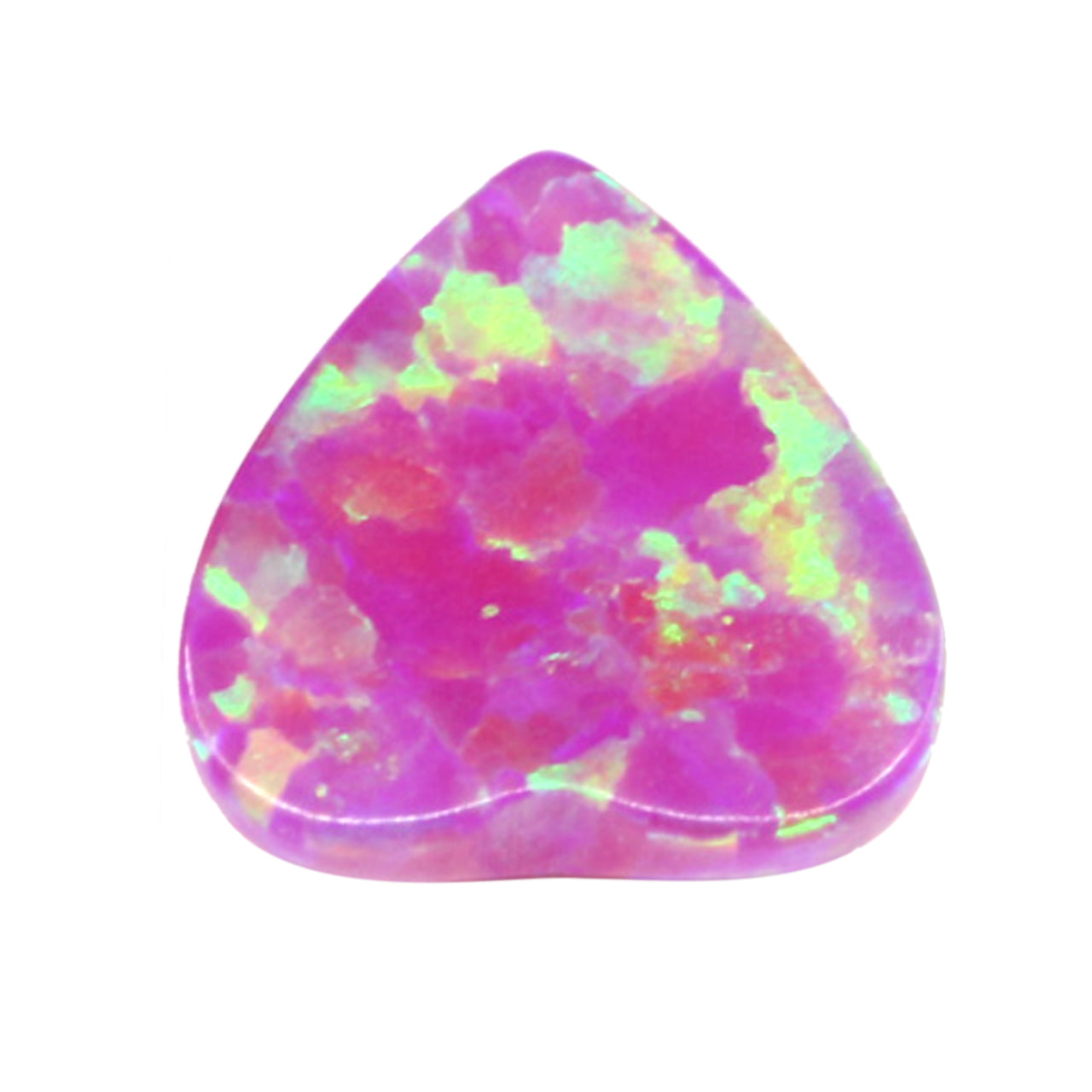 Pink Opal Heart Cut in Created Grade GEM | Lab Stone