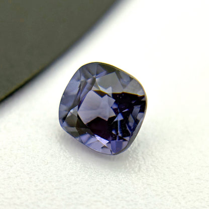 Close Up of Tanzanian Purple Blue Spinel Showing Brilliance