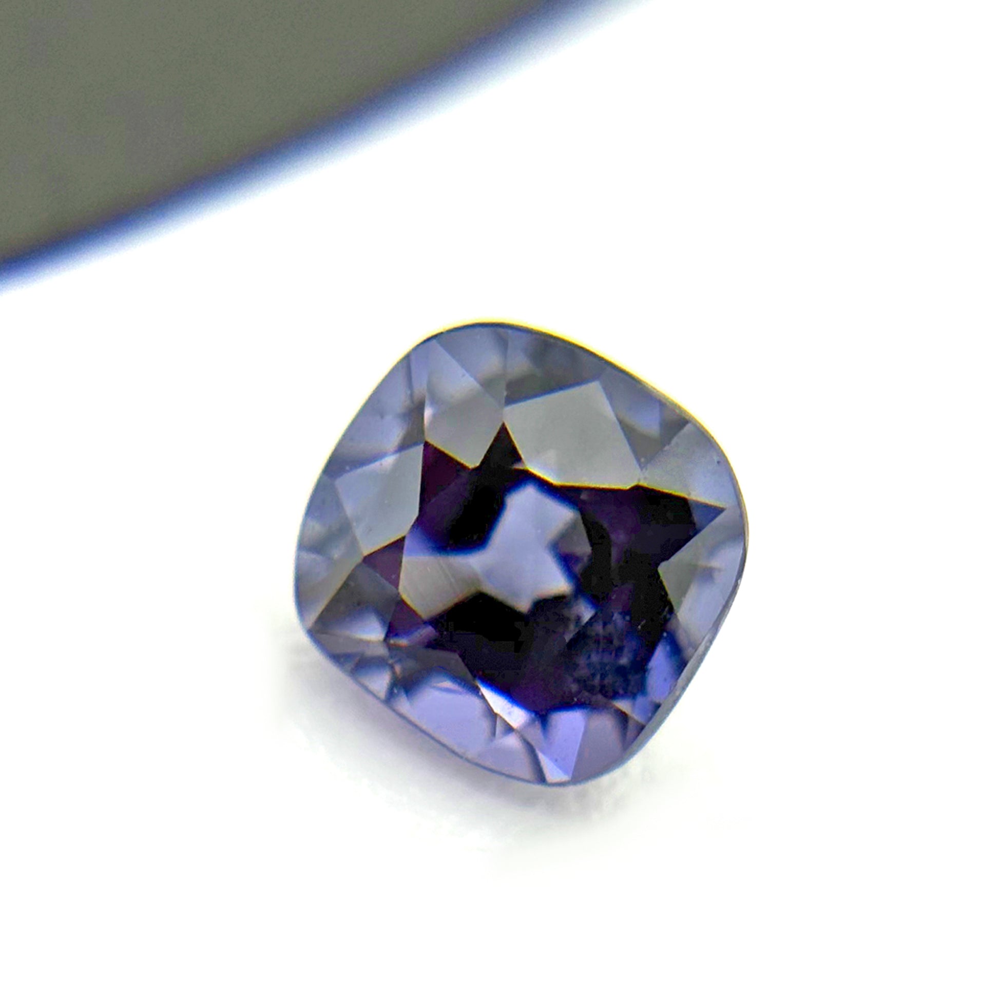Side View of 0.56 Carat Tanzanian Purple Blue Spinel