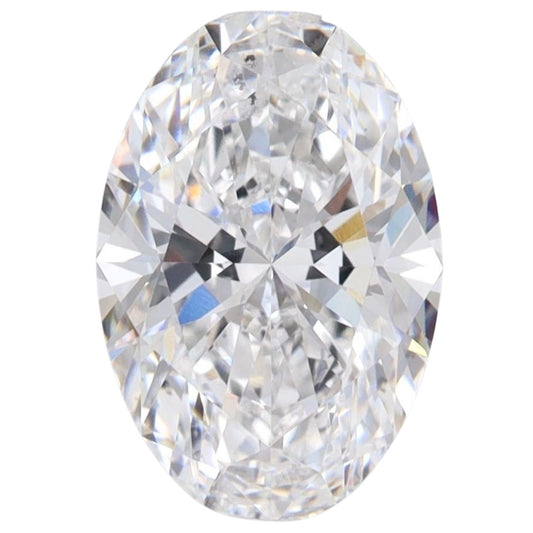 3.0 Carat Oval Lab Grown Diamond Oval Cut - D Color - VS2 Clarity -IGI Certified