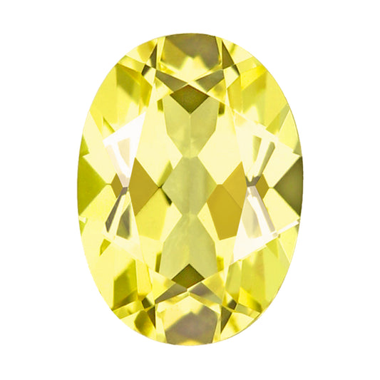 Yellow Sapphire Oval Cut in Created Grade GEM | Lab Stone