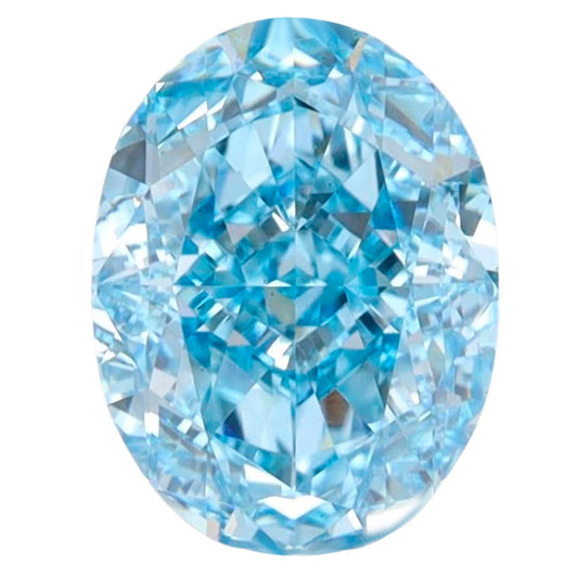 Lab Oval Diamonds - Fancy Vivid Blue - Lab Grown Diamond 2.0ct