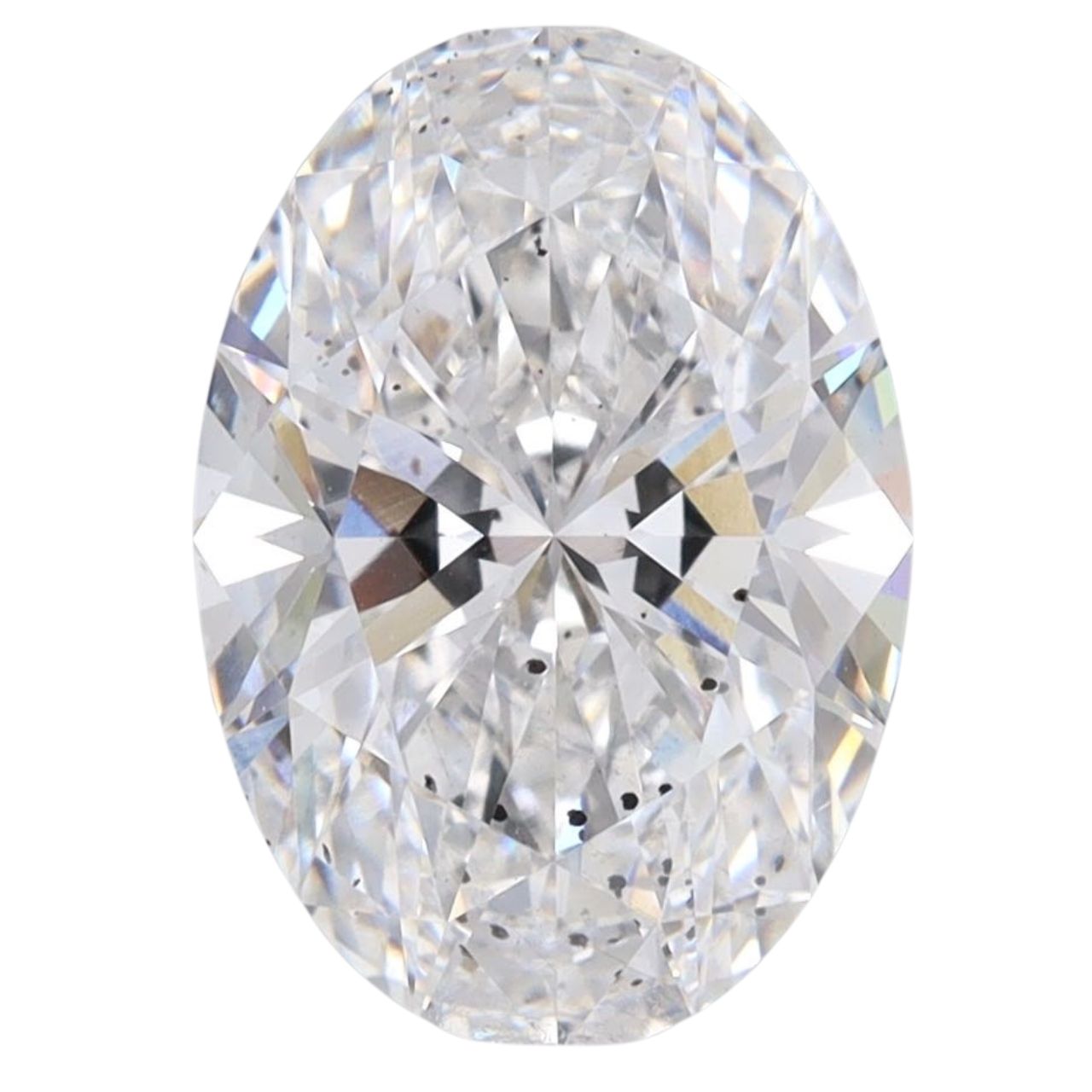 3.37 Carat Oval Lab Grown Diamond Oval Cut - E Color - SI1 Clarity -IGI Certified