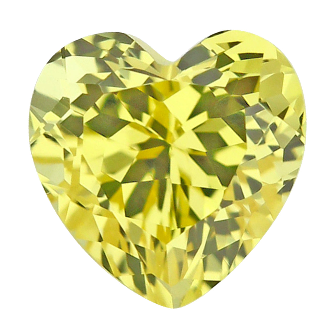 Green Sapphire Heart Cut in Created Grade GEM | Lab Stone