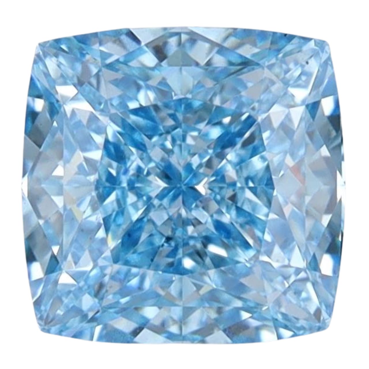 Lab Cushion Diamonds - Fancy Vivid Blue - Lab Grown Diamond 2.03ct