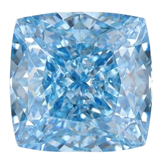 Lab Cushion Diamonds - Fancy Vivid Blue - Lab Grown Diamond 2.03ct