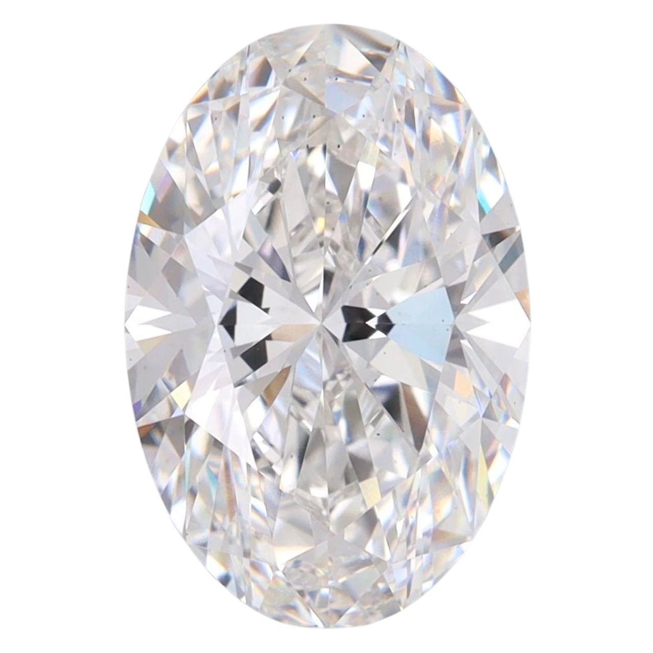 3.83 Carat Oval Lab Grown Diamond Oval Cut - F Color - VS2 Clarity -GIA Certified