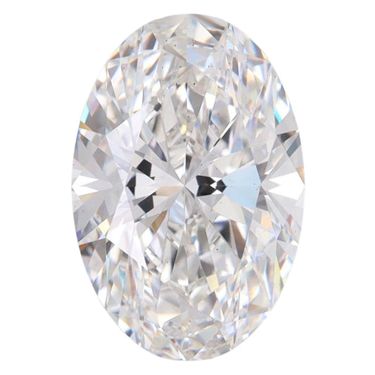 3.83 Carat Oval Lab Grown Diamond Oval Cut - F Color - VS2 Clarity -GIA Certified