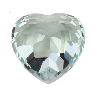 Green Sapphire Heart Cut in Created Grade GEM | Lab Stone