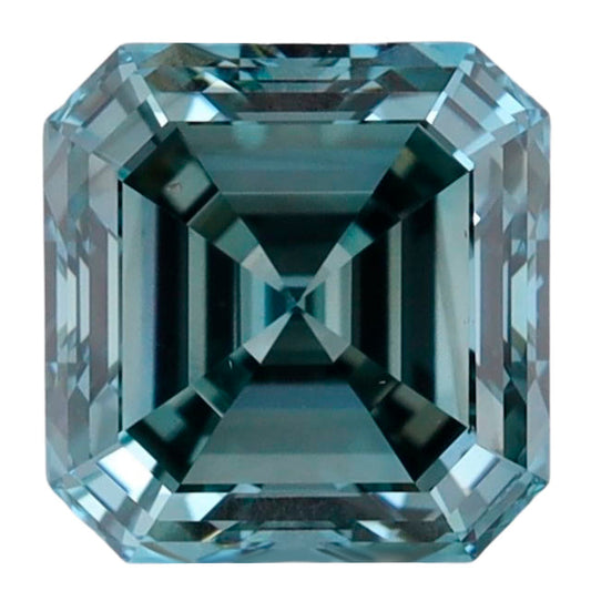 Lab Square Emerald Diamonds - Fancy Intense Blue - Lab Grown Diamond 0.83ct