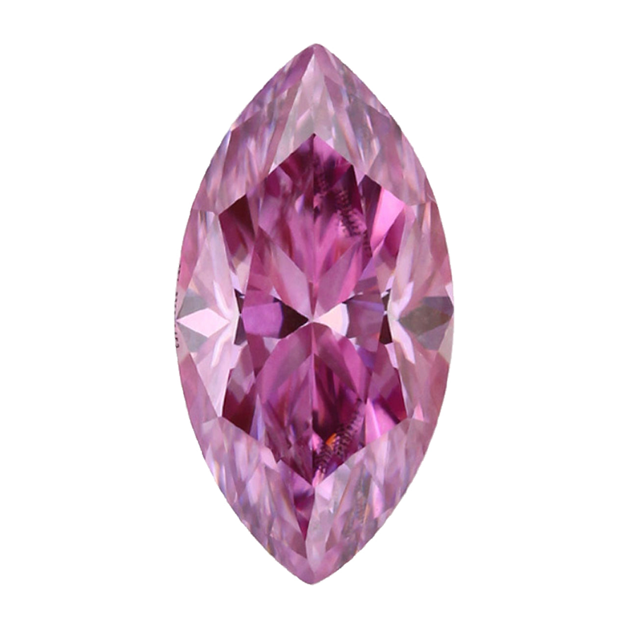 Pink Moissanite Gemstone in Marquise Cut