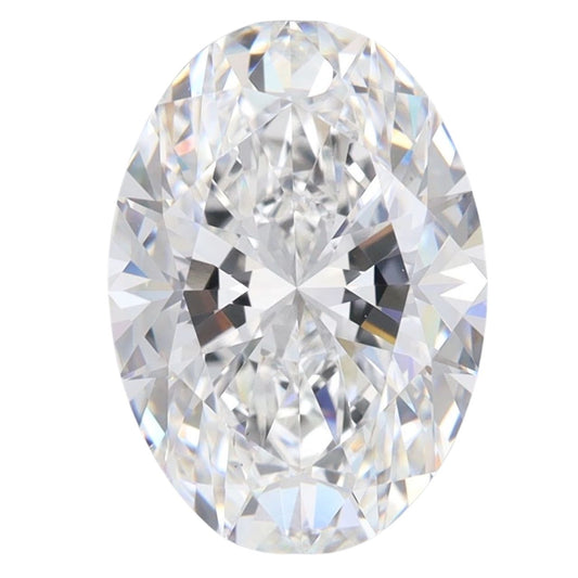 4.1 Carat Oval Lab Grown Diamond Oval Cut - E Color - VS1 Clarity -IGI Certified