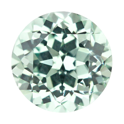 Green Sapphire Round Cut in Created Grade GEM | Lab Stone