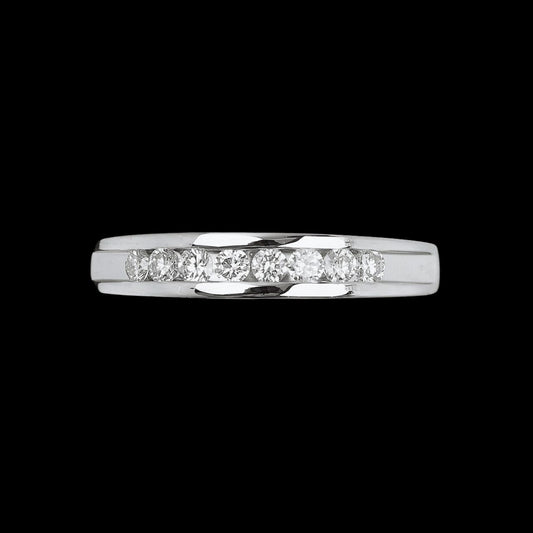 FIICCI Toulon Diamond 18K White Gold Wedding Ring