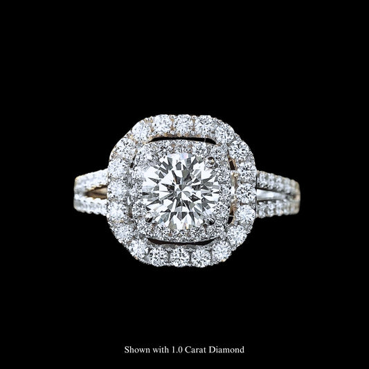 FIICCI Pansy Diamond 18K White Gold Engagement Ring