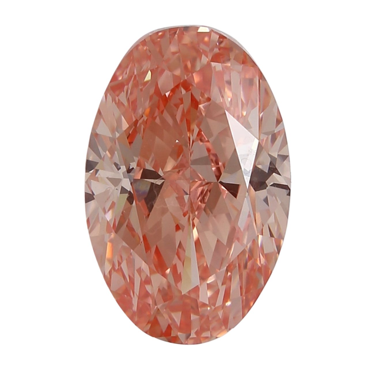 GIA Certified 10.01 Carat Enhanced Color Diamond - Fancy Vivid Pink - Oval