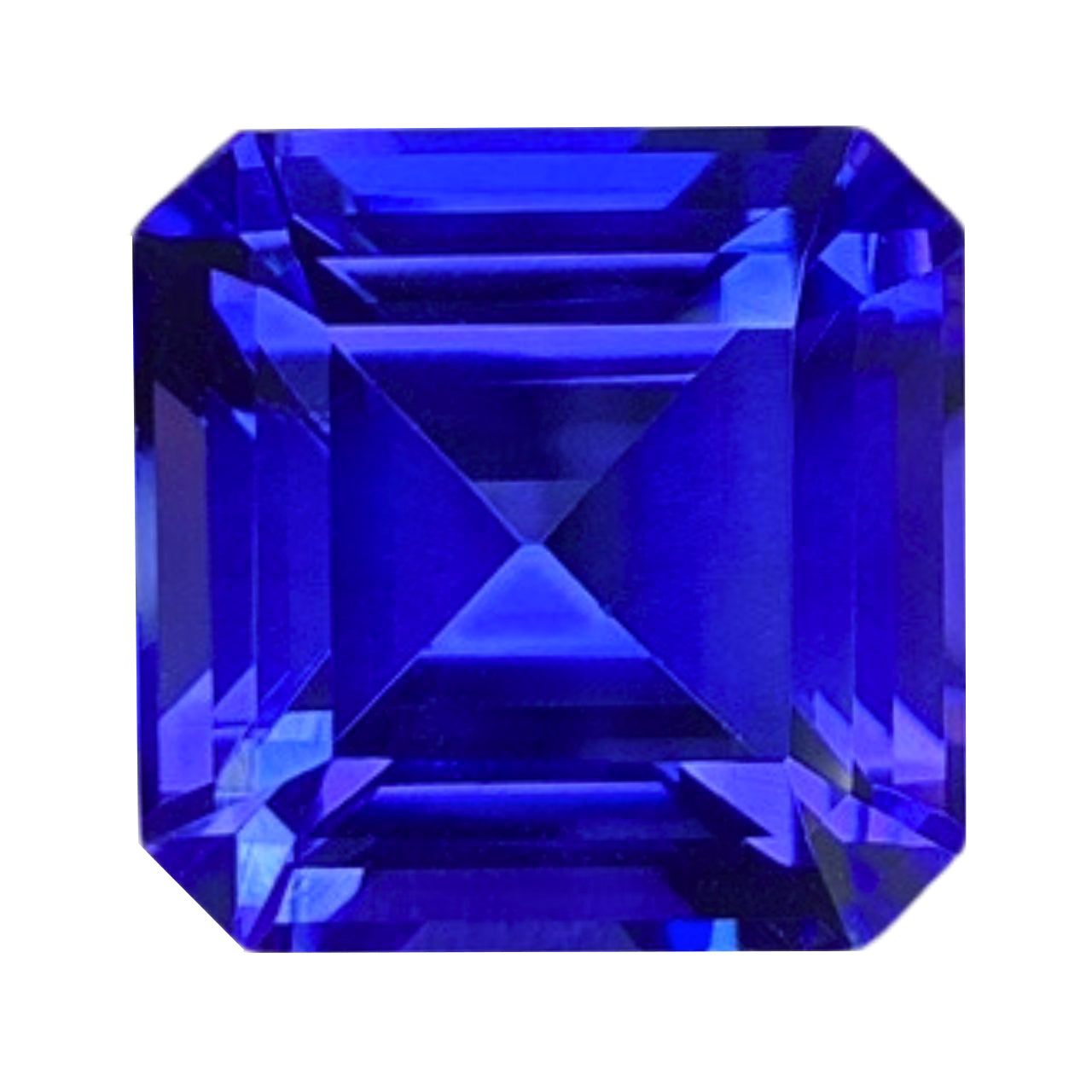 Tanzanite Genuine Gemstone - Emerald Cut - 13.16 carats - 12.8 x 12.8mm