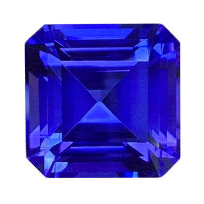 Tanzanite Genuine Gemstone - Emerald Cut - 13.16 carats - 12.8 x 12.8mm