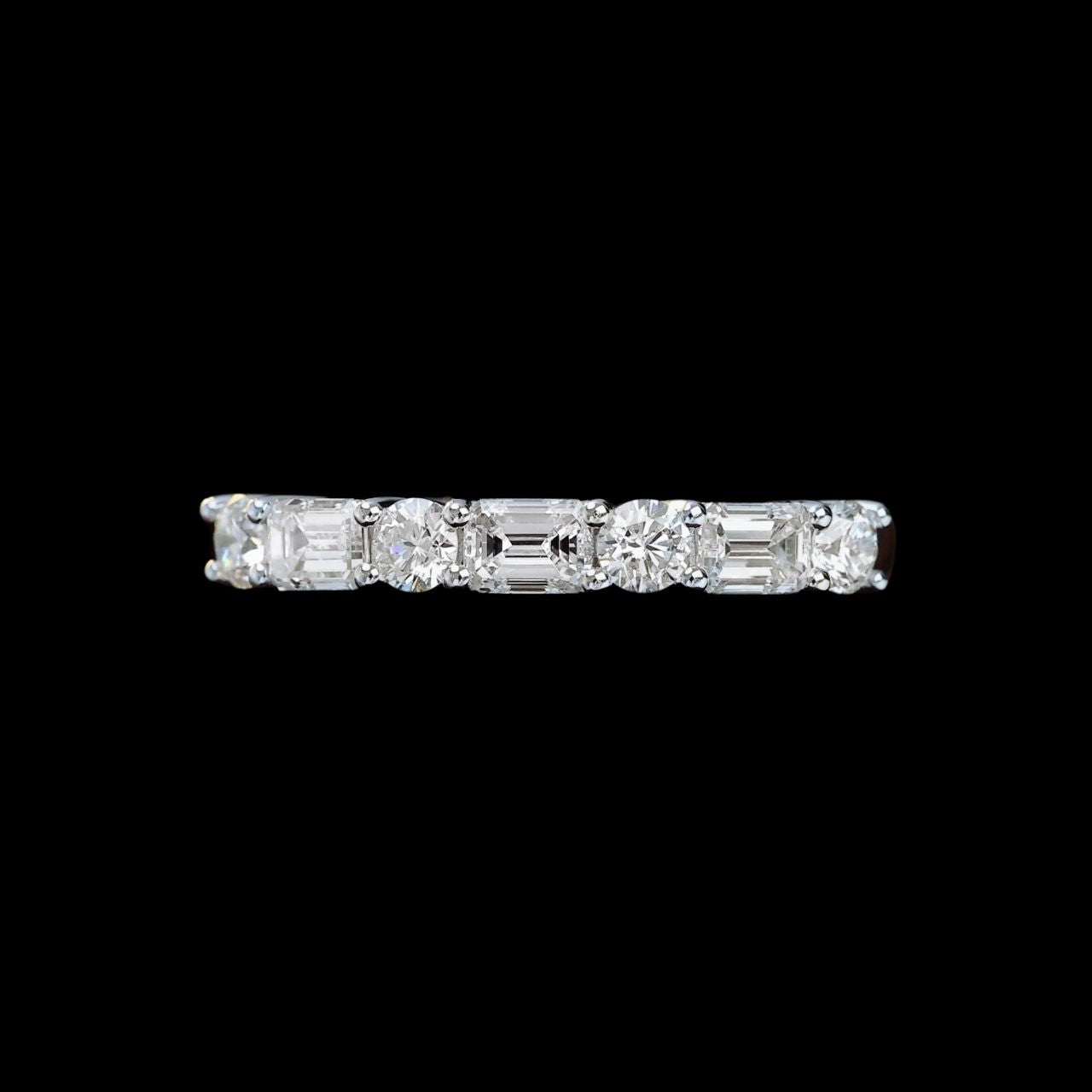 FIICCI Sicilia 18K White Gold Diamond Wedding Ring