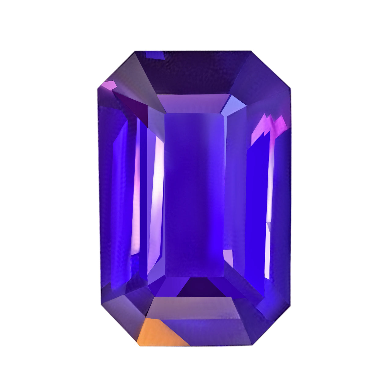 GUILD Certified Purple Sapphire - Emerald Cut - Lavender Color - 2.53 carats - 9.30 × 6.01 mm