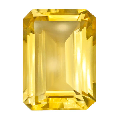 Natural Citrine Gem  - Yellow Color - 10 carats - 10 x 14mm