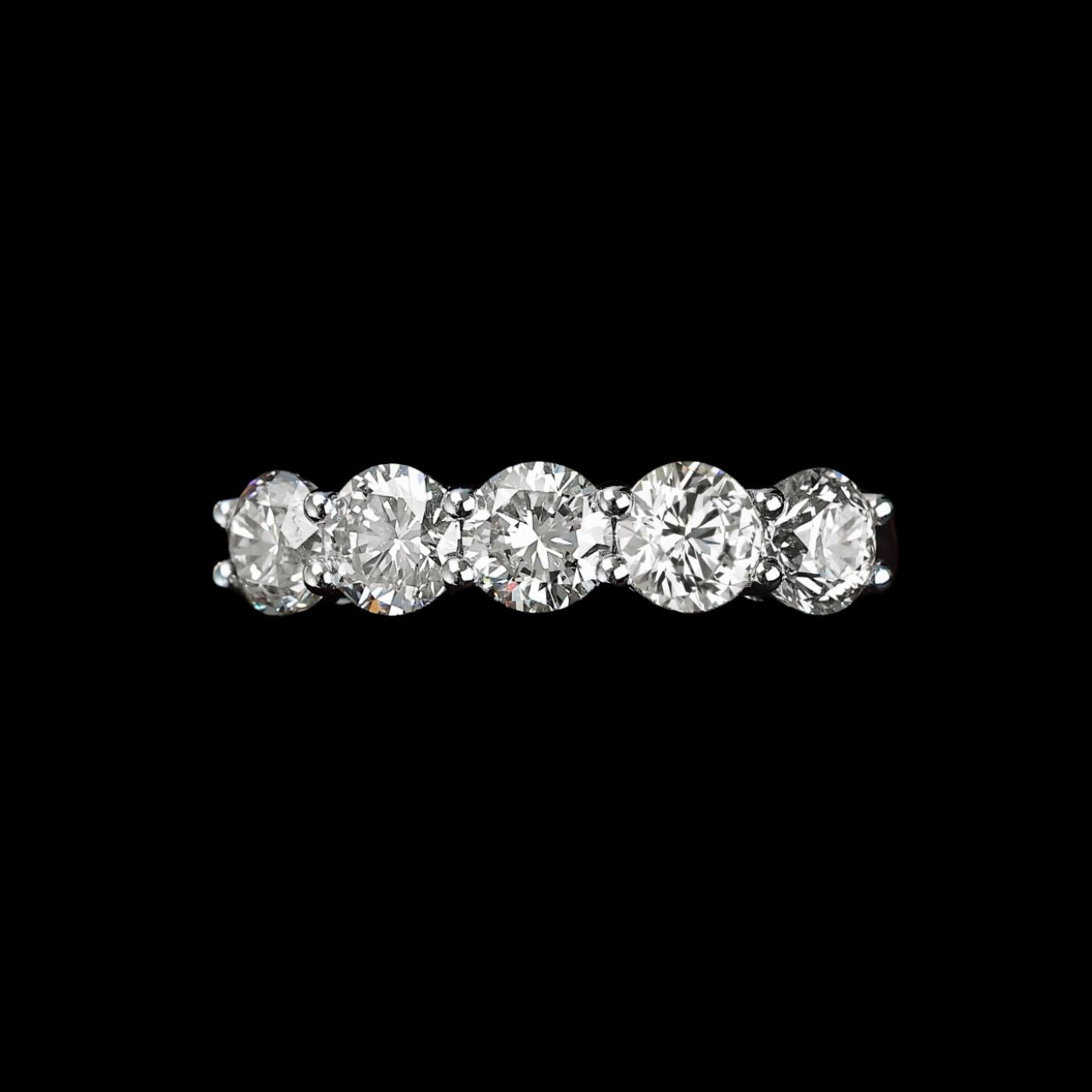 FIICCI Genova 18K White Gold 1.5ct Diamond Wedding Ring