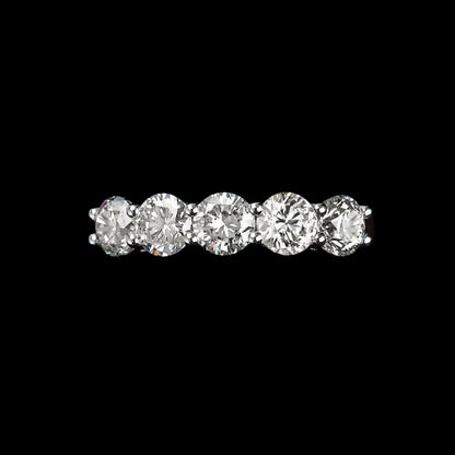 FIICCI Genova 18K White Gold 1.5ct Diamond Wedding Ring