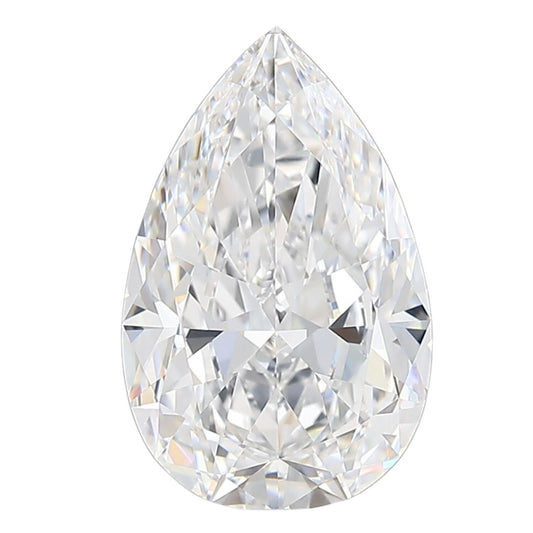 GIA Certified 3.01 Carat Pear Diamond Super Ideal Cut - D Color - VVS1 Clarity