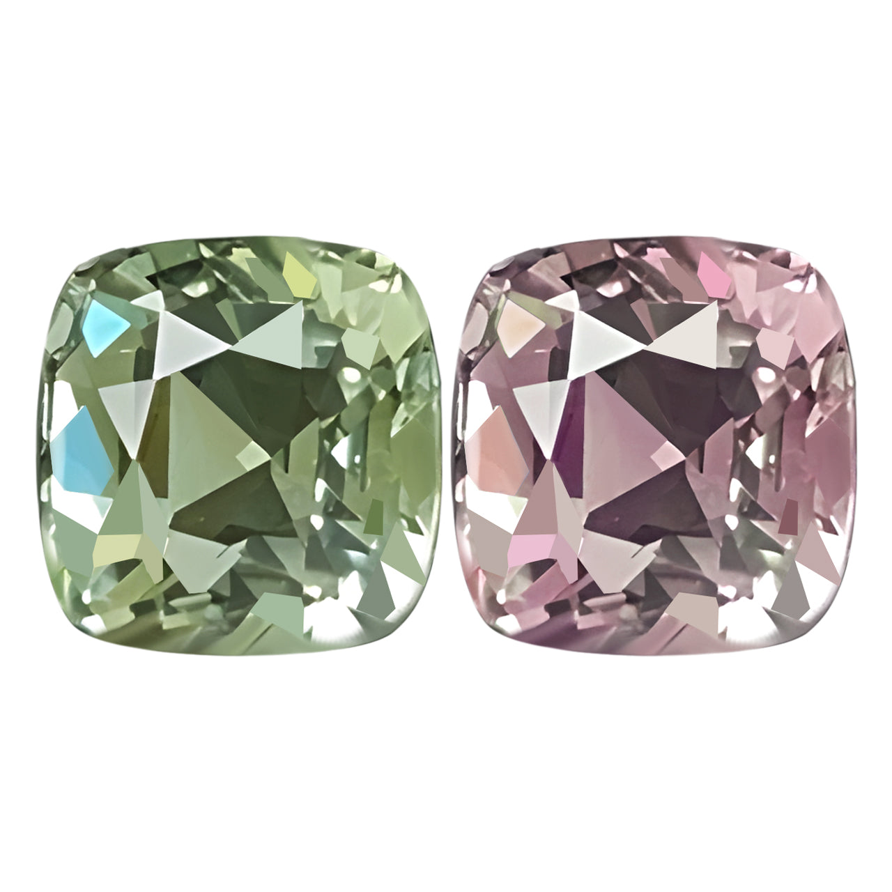 RGL Certified Great Ring Stone - Alexandrite Gemstone - Cushion Cut - 1.09 carats - 5.77 × 5.48 mm