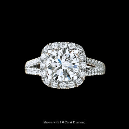 FIICCI Luna Diamond 18K White Gold Engagement Ring