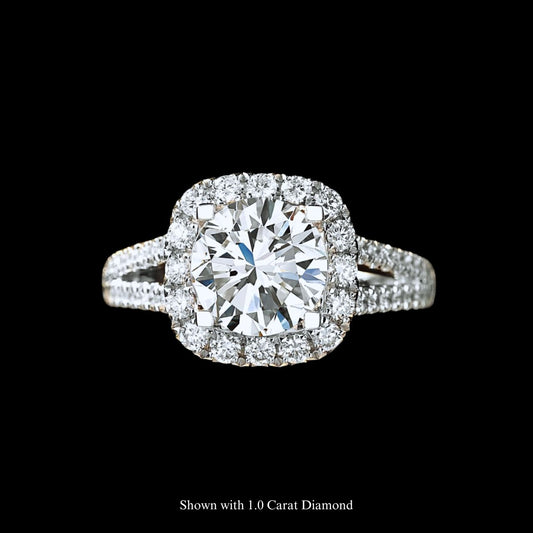 FIICCI Luna Diamond 18K White Gold Engagement Ring