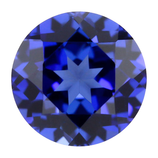 Blue Sapphire Round Cut in Created Grade GEM | Lab Stone