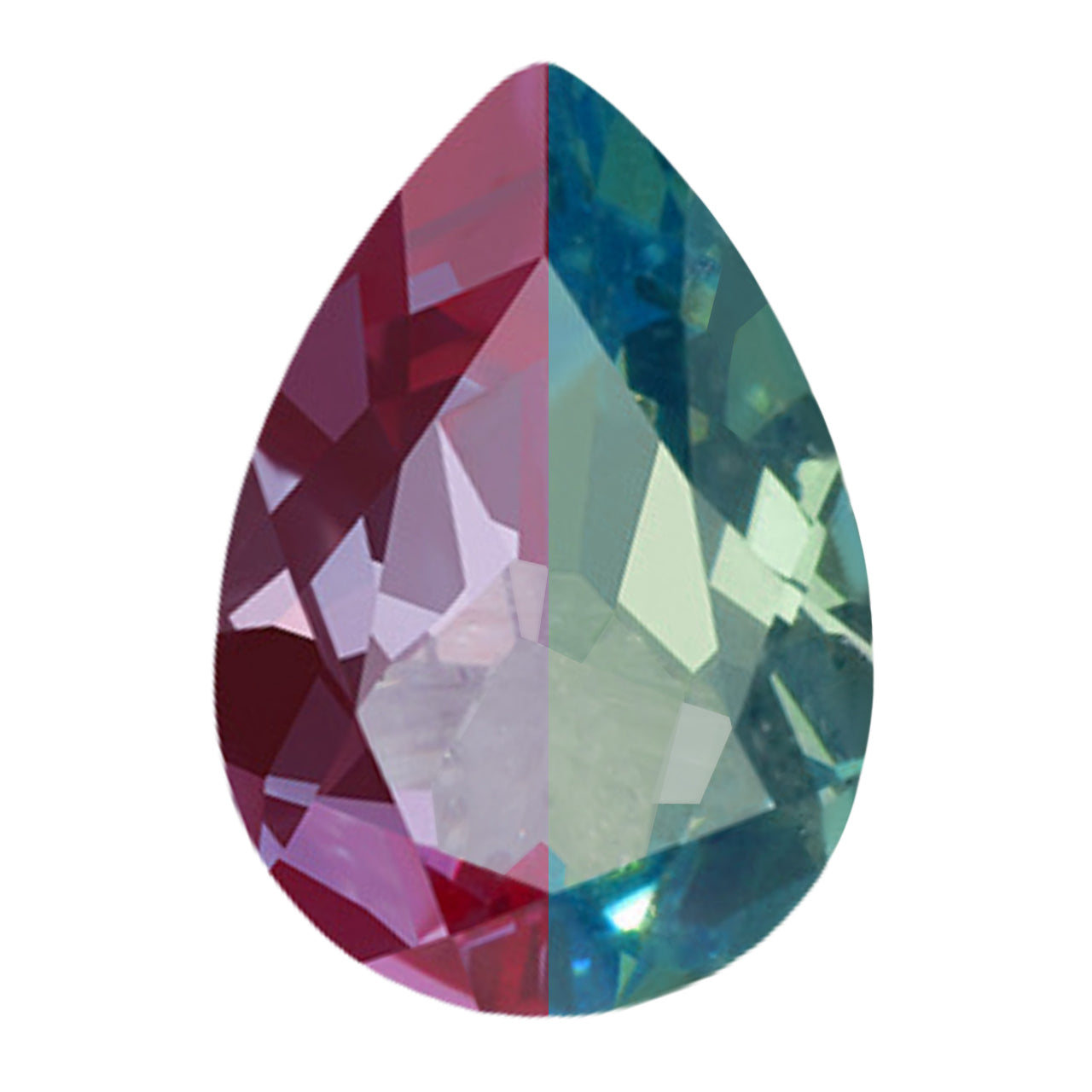 Alexandrite Pear Cut in Created Grade GEM | Lab Stone