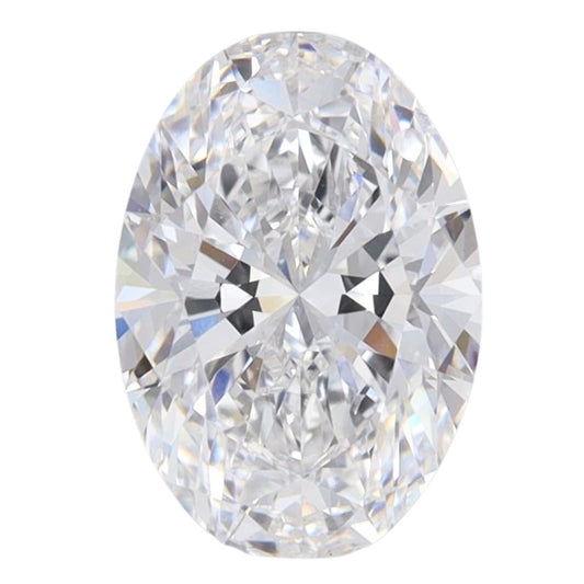 2.0 Carat Oval Lab Grown Diamond Oval Cut - D Color - VS2 Clarity -IGI Certified