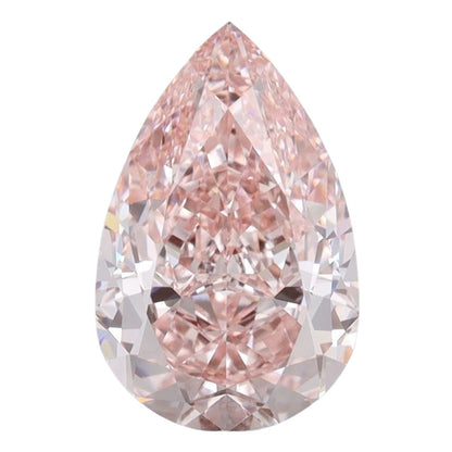 IGI Certified Lab Pear Diamonds - Fancy Intense Pink - Lab Grown Diamond 3.16ct