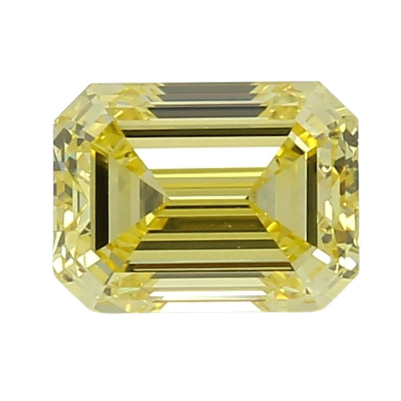 GIA Certified 1.7 Carat Enhanced Color Diamond - Fancy Intense Yellow - Emerald Cut