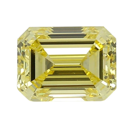 GIA Certified 1.7 Carat Enhanced Color Diamond - Fancy Intense Yellow - Emerald Cut