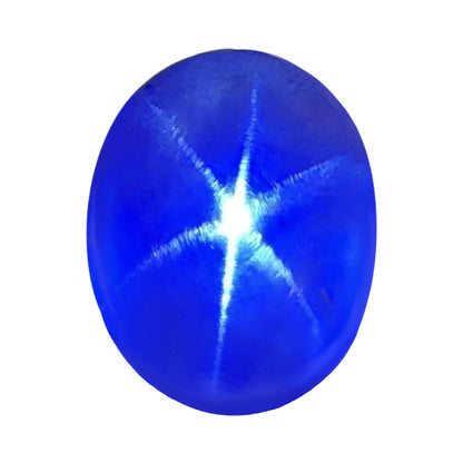 Unheated Blue Star Sapphire - Rare Quality - Oval Shape - 20.0 carats - 10 x 14mm