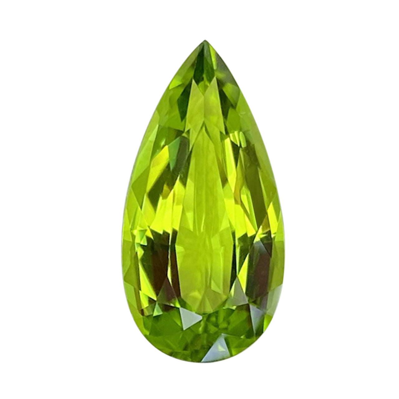 Pear Cut Peridot Gem - Green Color - 5.94 carats - 8.6 x 16.8mm