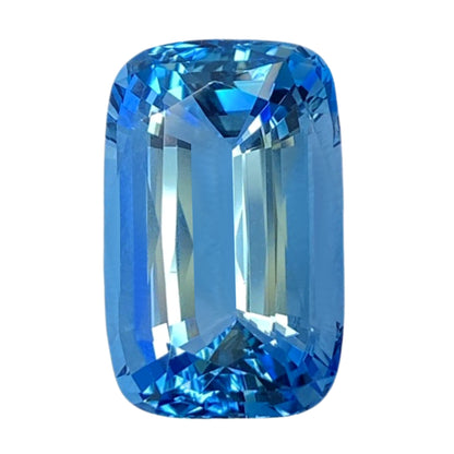 GUILD Certified Exceptional Santa Aquamarine - Cushion Cut - Deep Color - 16.2 carats - 19.8 x 12.5mm