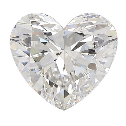 GIA Certified 1.52 Carat Heart Diamond Ideal Cut - F Color - SI1 Clarity