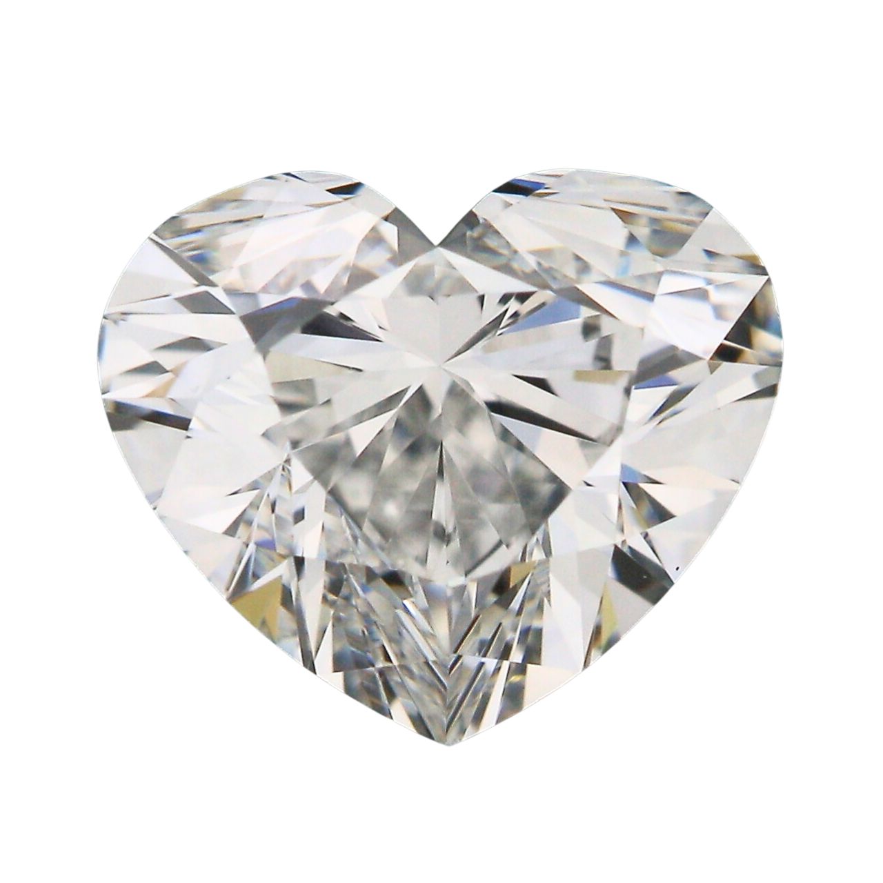 GIA Certified 0.72 Carat Heart Diamond Ideal Cut - E Color - VS1 Clarity