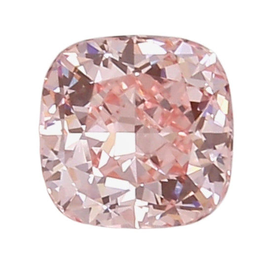 GIA Certified 1.03 Carat Enhanced Color Diamond - Fancy Intense Pink - Cushion