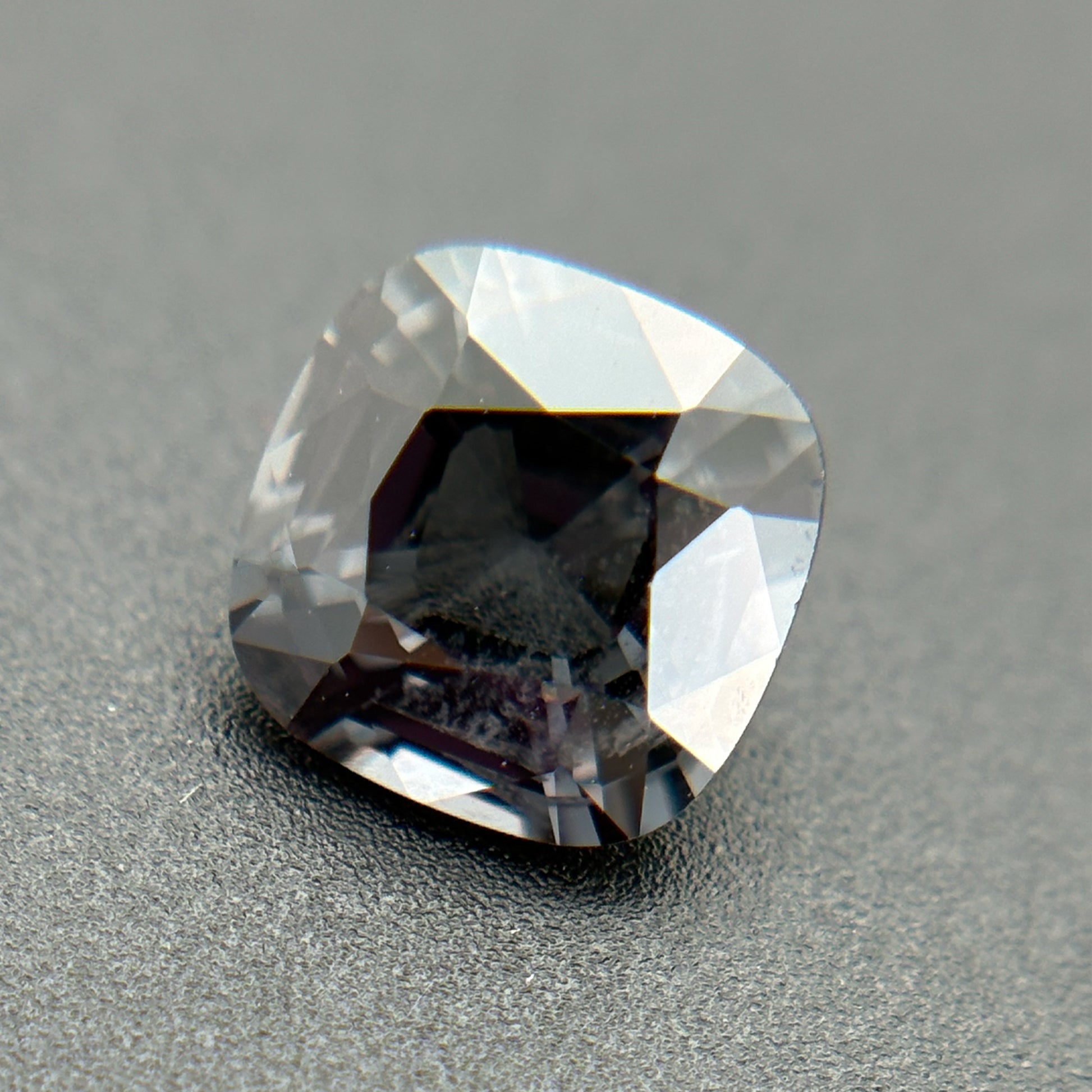 Natural Burmese Metallic Gray Spinel on Display Tray