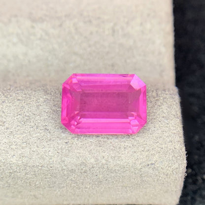 Close Up of Vivid Pink Mahenge Spinel Showing Clarity and Brilliance