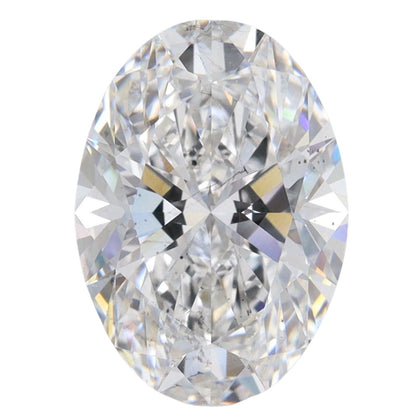 5.19 Carat Oval Lab Grown Diamond OvalCut - F Color - SI1 Clarity -IGI Certified