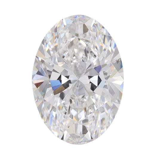 Value Grade Moissanite D Color Grade in Oval Cut