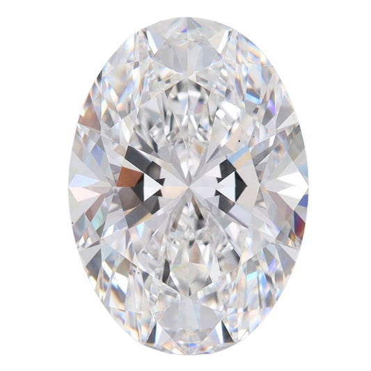 5.25 Carat Oval Lab Grown Diamond Oval Cut - E Color - VS1 Clarity -IGI Certified